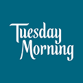 Logo of Tuesday Morning featuring the text 'Tuesday Morning' in a stylized font.
